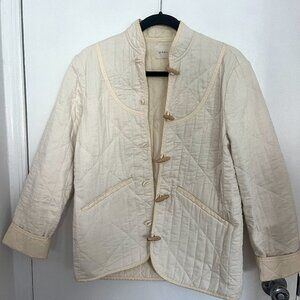 DÔEN white quilted coat